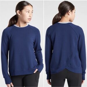Athleta Girl L Cross Your Fingers Sweatshirt